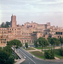 View of Trajan's market from the forum of Trajan. Artist: Apollodorus of Damascus