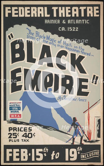 Black Empire, Seattle, 1938. Creator: Unknown.