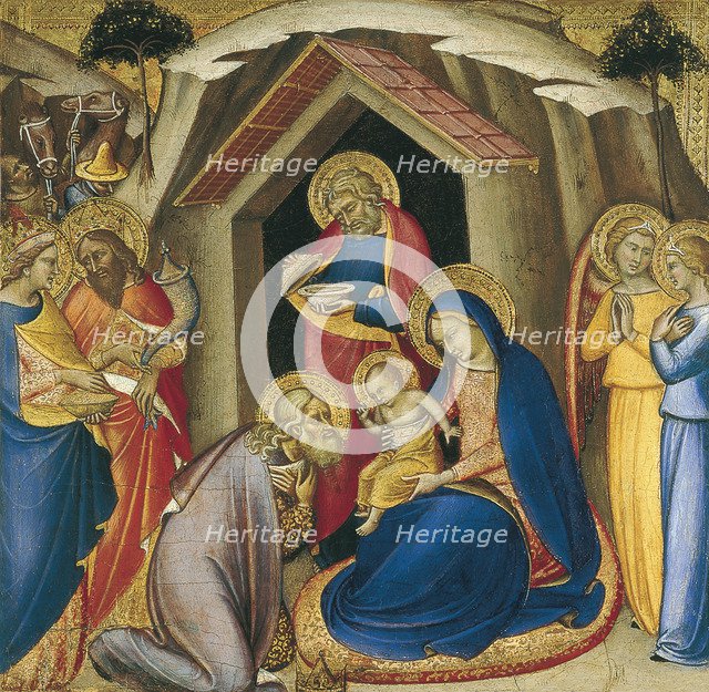 The Adoration of the Magi. Artist: Luca di Tommè (c. 1330-1389)