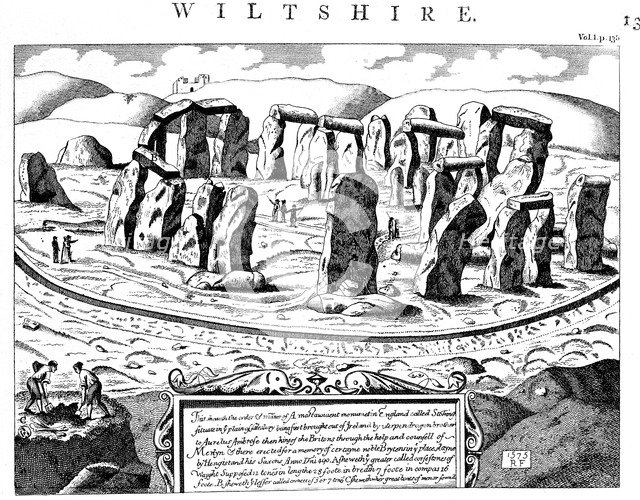 Stonehenge, Wiltshire, 18th century. Artist: Unknown