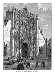 The Cathedral, Mexico City, Mexico, 19th century. Artist: Unknown