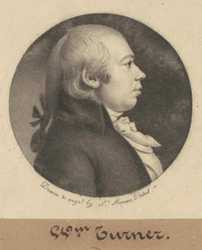 William Turner, 1800. Creator: Charles Balthazar Julien Févret de Saint-Mémin.