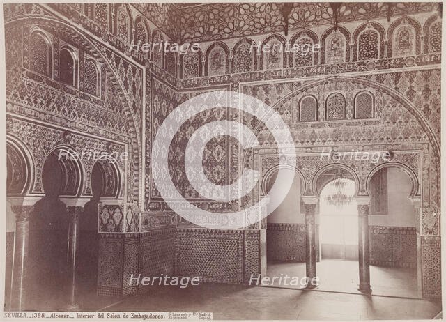 Interior of the Alcazar, Seville, c1885. Creator: Juan Laurent.