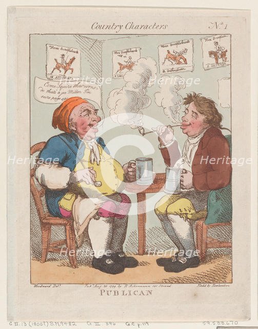 Publican, August 30, 1799., August 30, 1799. Creator: Thomas Rowlandson.