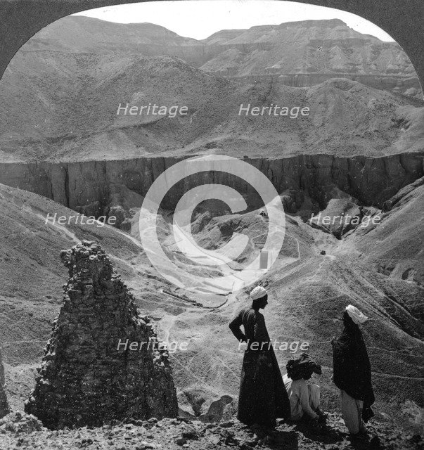 'Valley of the kings' tombs at Thebes, Egypt', 1905.Artist: Underwood & Underwood