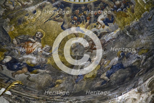 Fresco detail, Basilica of Our Lady of the Pillar, Zaragoza, Spain, 2007. Artist: Samuel Magal