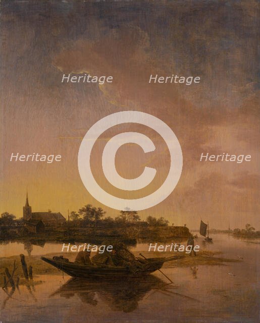 Fishermen in a Bay, 1660. Creator: Hendrick Jacobsz Dubbels.