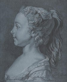 Head of a Young Girl in Profile, 18th century. Creator: Louis Marin Bonnet.