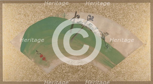 Flowers on Grass, late 19th century. Creator: Shibata Zeshin.