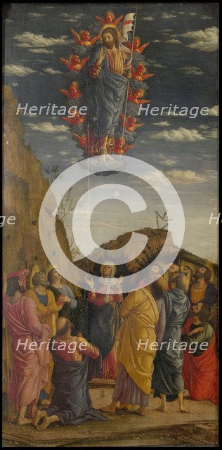 The Ascension (Trittico degli uffizi (Uffizi Tryptich), left panel), ca 1463-1464. Artist: Mantegna, Andrea (1431-1506)
