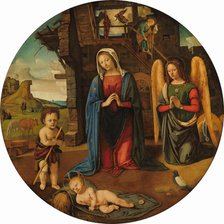 The Nativity with the Infant Saint John, c. 1495/1505. Creator: Piero di Cosimo.