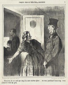 Monsieur, ils ne sont que cinq.., 1864. Creator: Honore Daumier.