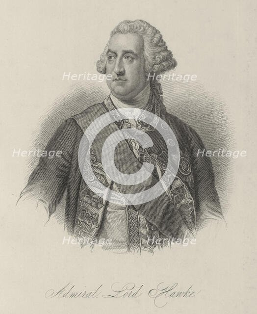 Admiral Lord Hawke, c1759, (1834-1837).  Creator: Samuel Freeman.