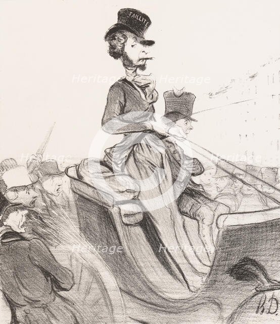 Un soi disant Négociant..., 1840. Creator: Honore Daumier.