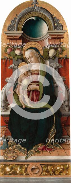 Madonna and Child Enthroned with Donor, 1470. Creator: Carlo Crivelli.