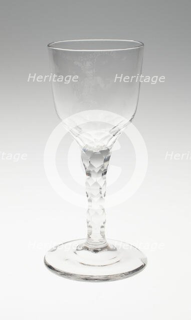 Wine Glass, Netherlands, c. 1775. Creator: Unknown.