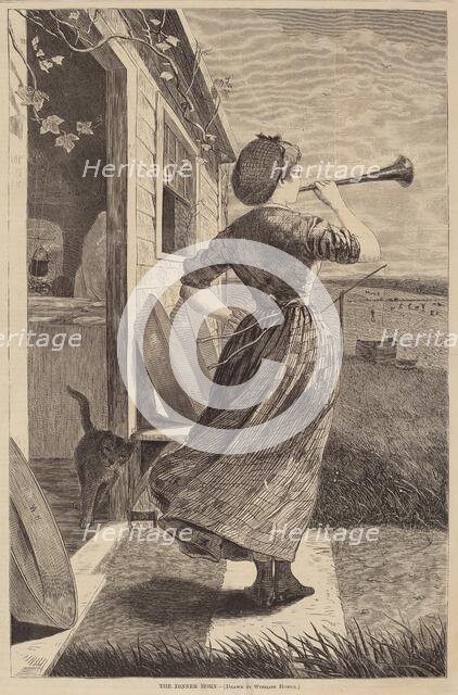 The Dinner Horn, published 1870. Creator: Winslow Homer.