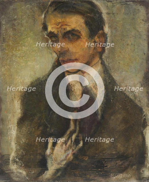 Self-portrait, 1911. Creator: Oppenheimer, Max (1885-1954).