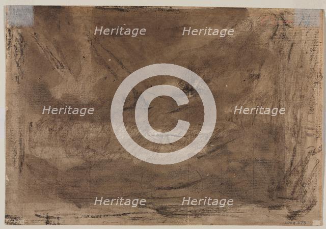 Compositional Study? (possibly for "Poussin’s Deluge") (verso), c. 1816. Creator: Théodore Géricault (French, 1791-1824).