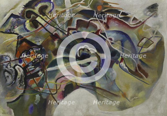 Painting with White Border, 1913. Artist: Kandinsky, Wassily Vasilyevich (1866-1944)