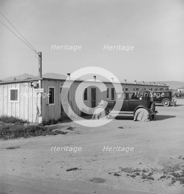 Arkansawyers auto camp, Greenfield, Salinas Valley, California, 1939. Creator: Dorothea Lange.