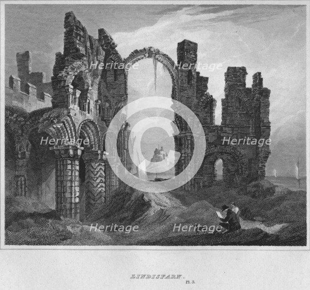 'Lindisfarne', 1814. Artist: John Greig.