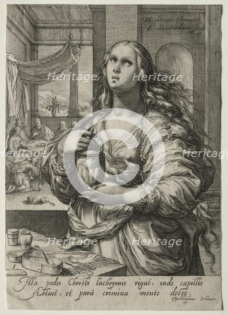 Heroines of the New Testament: Mary Magdalen. Creator: Jan Saenredam (Dutch, 1565-1607).