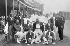 The England Test cricket XI at Nottingham, Nottinghamshire, 1899.  Artist: WA Rouch