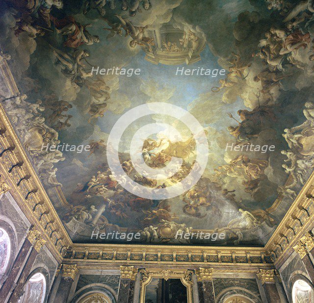 Ceiling of the Salon de Hercules at Versailles, 18th century. Artist: Francois Lemoyne