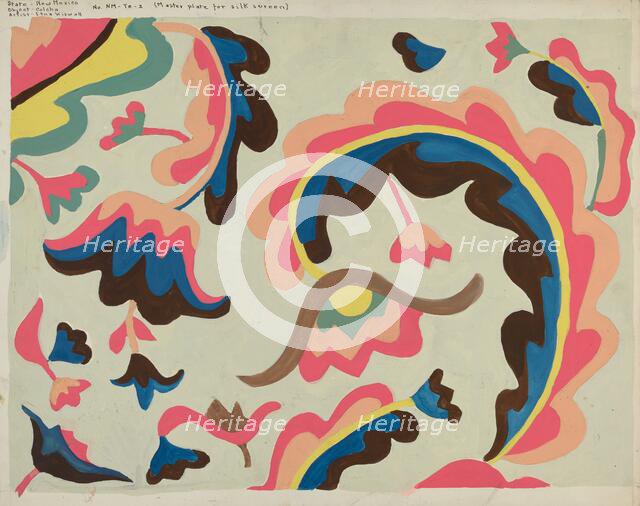 Bedspread, c. 1936. Creator: E. Boyd.