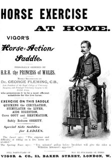 Advertisement for Vigor's Horse-Action Saddle, 1895. Creator: Unknown.
