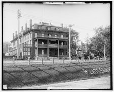 Fouquet House and D. & H. R.R. station, Plattsburgh, N.Y., c1904. Creator: Unknown.