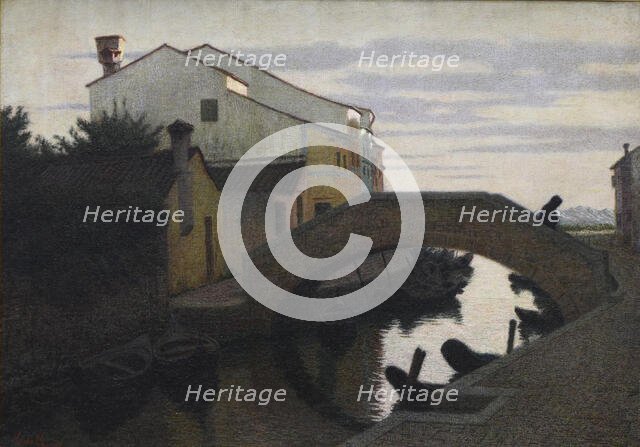 The first mass in Burano, 1910. Creator: Morbelli, Angelo (1853-1919).