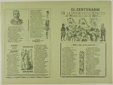 The Centennial of Mexico's Independence in the Year 1910, n.d. Creator: José Guadalupe Posada.