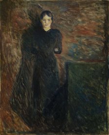 Lady in Black, 1891. Creator: Munch; Edvard (1863-1944).