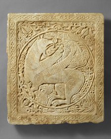 Panel with a Griffin, Byzantine, 1250-1300. Creator: Unknown.