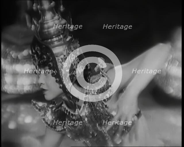 Scene from the Film 'Piccadilly': The Actor Anna May Wong Performing a Chinese Dance..., 1920s. Creator: British Pathe Ltd.