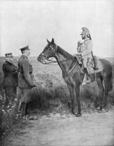 Joseph Joffre, Lord Kitchener and General Baratier, France, World War I, 16 August 1915. Artist: Unknown