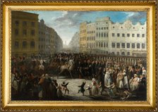 Prince Joseph Poniatowski Entering Krakow on 15 July 1809, 1821. Creator: Michal Stachowicz.