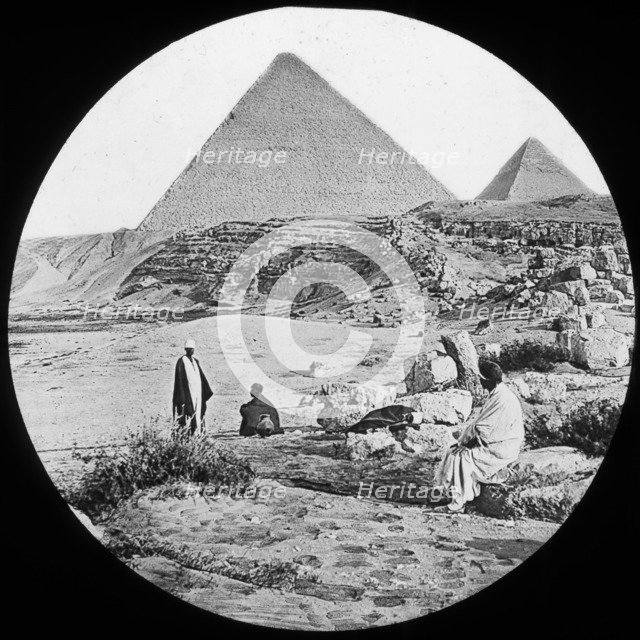The Great Pyramids, Giza, Egypt, c1890. Artist: Newton & Co
