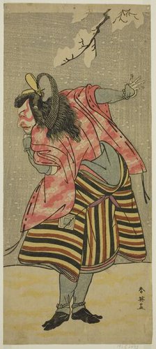 The Actor Ichikawa Danjuro V as Hei Shinno Masakado in the Play Hana no O-Edo..., c. 1789. Creator: Katsukawa Shun'ei.