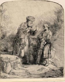 Abraham and Isaac, 1645. Creator: Rembrandt Harmensz van Rijn.