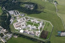 HMYOI Lancaster Farms, a New Generation prison opened 1993, Lancaster, Lancashire, 2019. Creator: Emma Trevarthen.