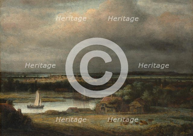 Wide River Landscape, ca. 1648-49. Creator: Philip Koninck.