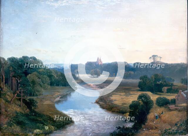 View of St Machar's from the River Don, c1840-1879. Creator: James Cassie.