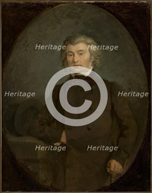 Portrait of the poet Adam Mickiewicz (1798-1855), 1850. Creator: Kaminski, Alexander (1823-1886).
