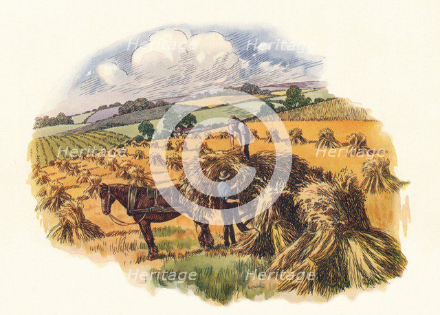 Harvesting at Tolpuddle, (1824), 1934. Artist: Unknown