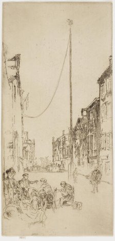 The Venetian Mast, 1879-1880. Creator: James Abbott McNeill Whistler.