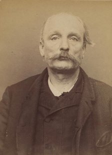 Castallou. Charles. 53 ans, né le 4/10/41 à Paris IIe. Tapissier. Anarchiste. 16/3/94., 1894. Creator: Alphonse Bertillon.