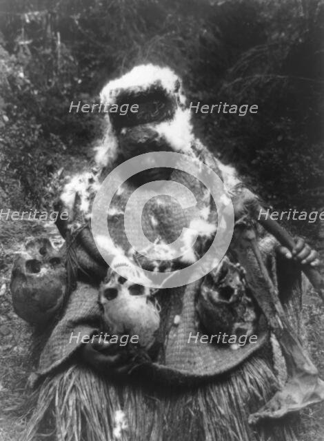 Kominaka dancer, 1910, c1911. Creator: Edward Sheriff Curtis.